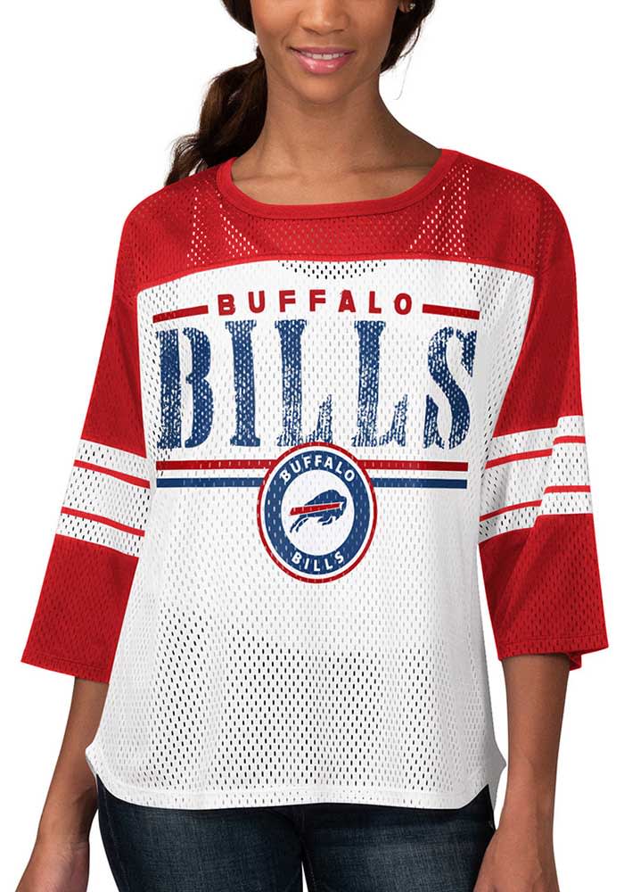 Buffalo Bills Womens Red First Team Fashion Football Jersey 9437086