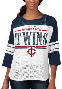 Minnesota Twins Womens First Fashion Baseball Jersey - Navy Blue