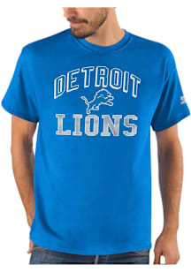 Starter Detroit Lions Blue Heart And Soul Graphic Short Sleeve T Shirt