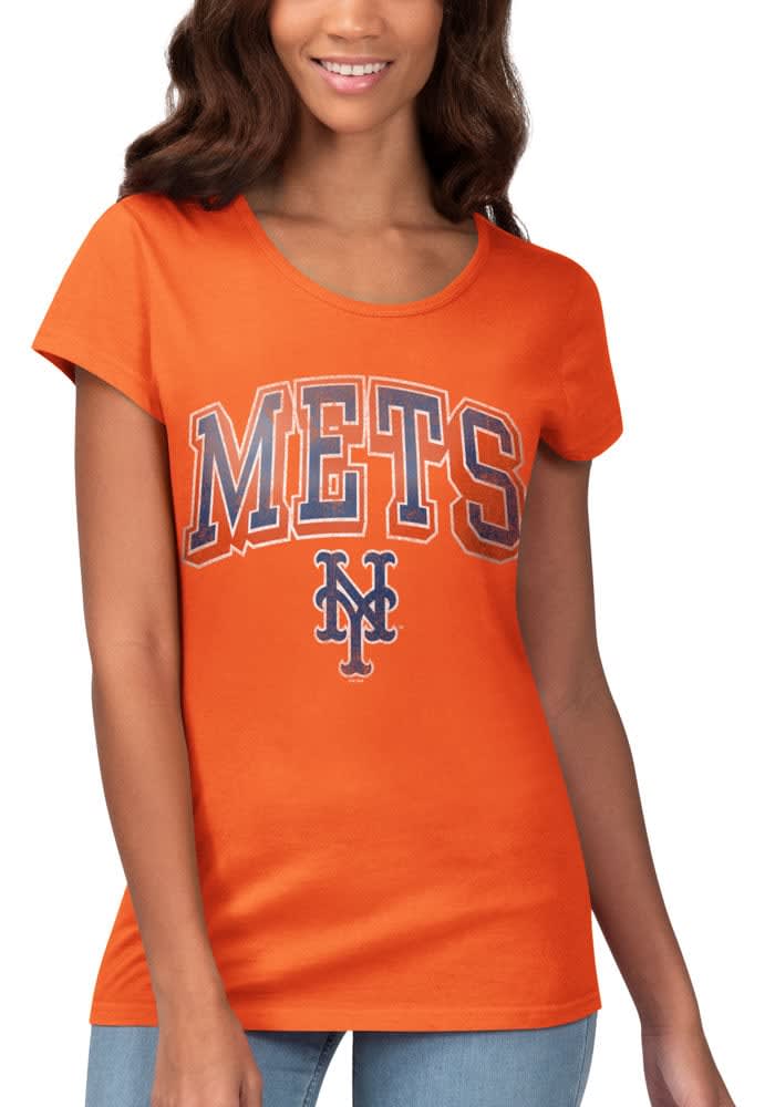 New York Mets Womens Endzone T-Shirt - ORANGE