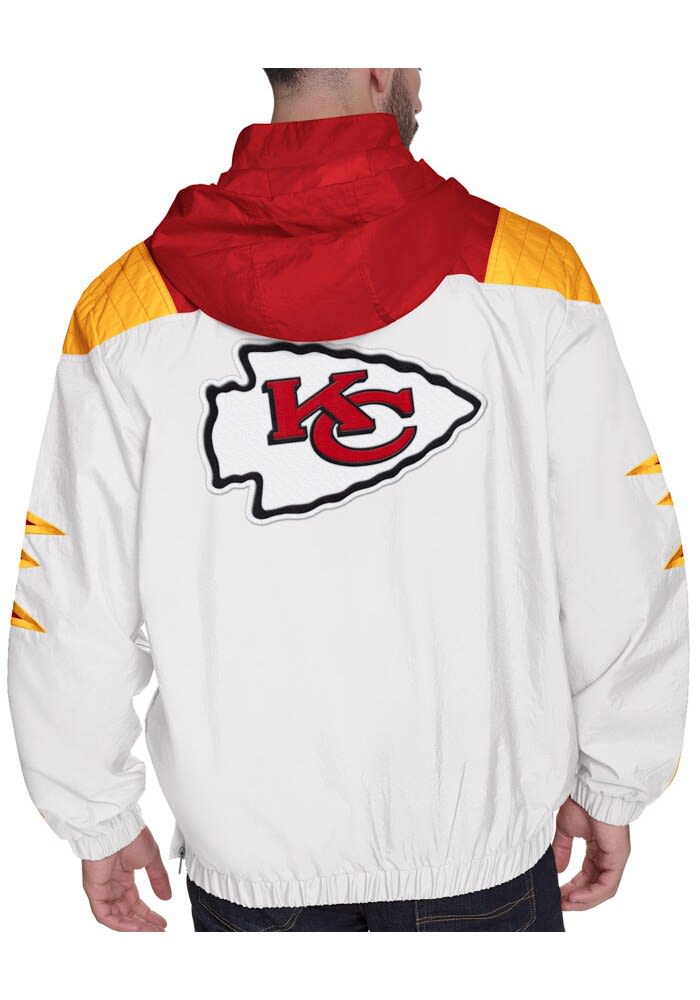 Starter Kansas City Chiefs Mens Shockwave White Pullover Jackets