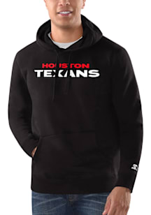 Starter Houston Texans Mens Black City Name With Wordmark Long Sleeve Hoodie