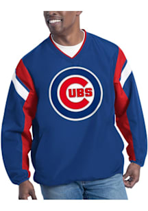 Chicago Cubs Mens Blue Double Coverage Pullover Jackets