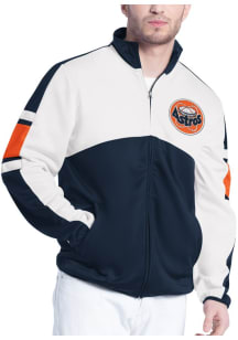 Houston Astros Mens Navy Blue Back Field Track Jacket