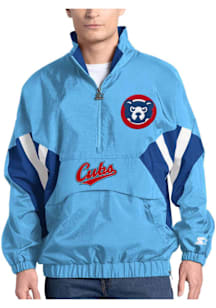Starter Chicago Cubs Mens Light Blue Chief Pullover Jackets
