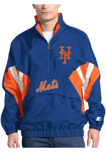 Starter New York Mets Mens Black Chief Pullover Jackets