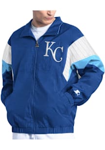Starter Kansas City Royals Mens Blue Yard Line Light Weight Jacket