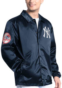Starter New York Yankees Mens Navy Blue Point Man Light Weight Jacket