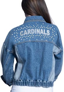 St Louis Cardinals Womens Blue Buzzer Light Weight Jacket