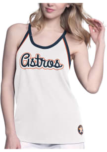 Houston Astros Womens White Curveball Tank Top