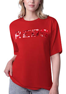 Cincinnati Reds Womens Red Training Field Short Sleeve T-Shirt