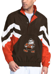 Starter Cleveland Browns Mens Brown Retro Striker Pullover Jackets