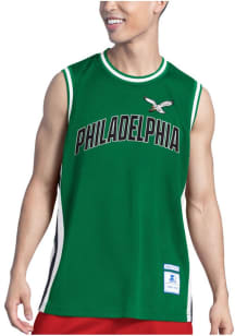 Starter Philadelphia Eagles Kelly Green Retro City Name Courtside Jersey
