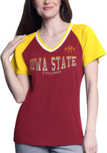 Iowa State Cyclones Ball Park Short Sleeve T-Shirt - Red