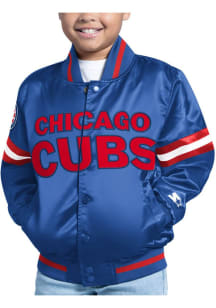Starter Chicago Cubs Youth Blue Scrimmage Long Sleeve Full Zip Jacket