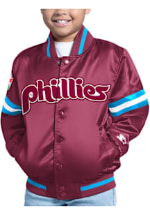 Starter Philadelphia Phillies Youth Maroon Scrimmage Light Weight Jacket