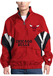 Starter Chicago Bulls Mens Red Chief Pullover Jackets