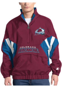 Starter Colorado Avalanche Mens Cardinal Chief Pullover Jackets