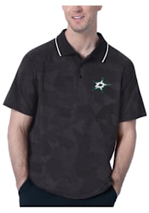 MSX by Michael Strahan Dallas Stars Mens Black Dedication Short Sleeve Polo