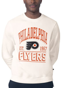 MSX by Michael Strahan Philadelphia Flyers Mens Black Teamwork Long Sleeve Crew Sweatshirt