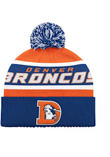 Starter Denver Broncos Blue LEGACY KNIT Mens Knit Hat
