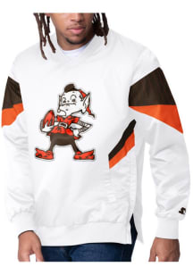 Starter Cleveland Browns Mens White Striker II Pullover Jackets