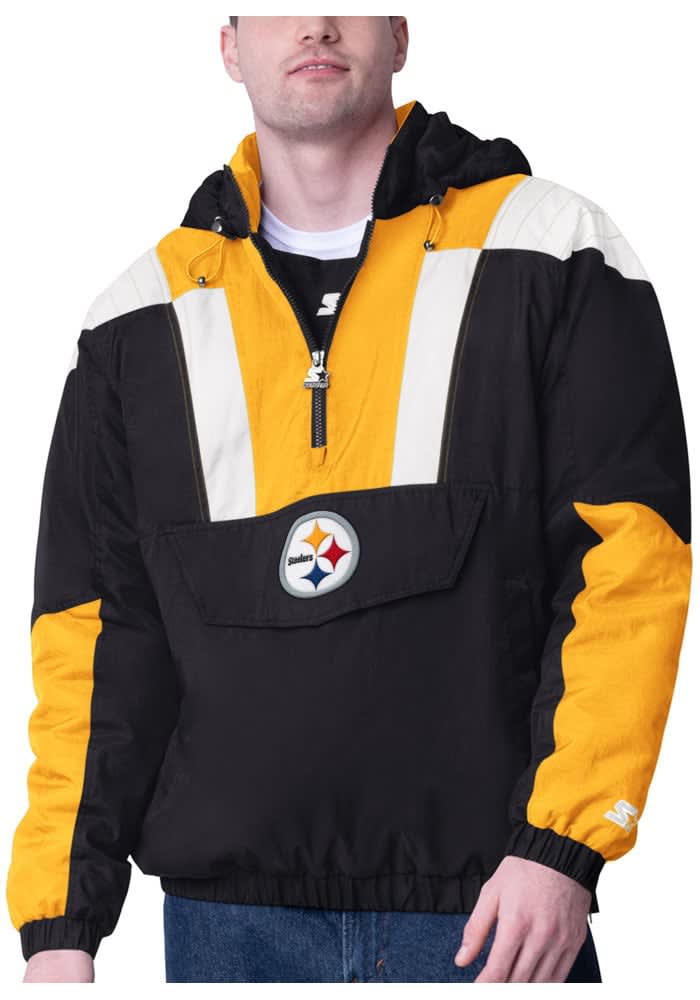 Pittsburgh Steelers Double Sided Pullover Windbreaker Jacket deals Men’s Large G-III