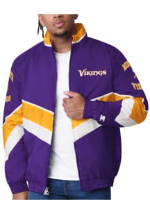 Starter Minnesota Vikings Mens Purple Captain Light Weight Jacket
