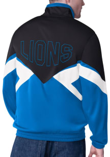 Starter Detroit Lions Mens Blue Rush Track Jacket