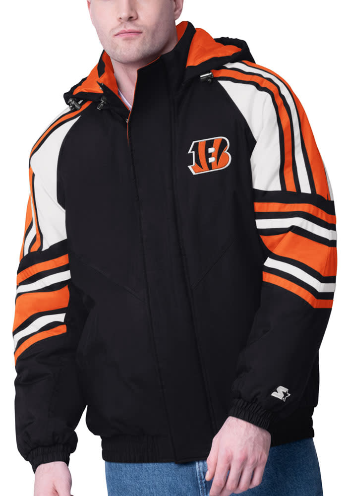 Starter Cincinnati Bengals Mens BLACK Frontier Heavyweight Jacket