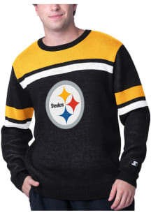 Starter Pittsburgh Steelers Mens Black Finals Long Sleeve Sweater