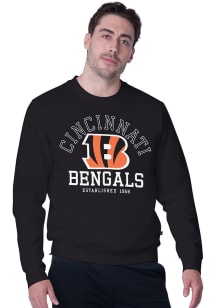 MSX by Michael Strahan Cincinnati Bengals Mens Black Warrior Long Sleeve Sweatshirt