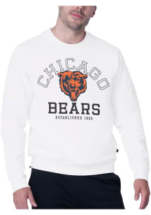 MSX by Michael Strahan Chicago Bears Mens White Warrior Long Sleeve Sweatshirt