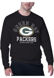 MSX by Michael Strahan Green Bay Packers Mens Black Warrior Long Sleeve Sweatshirt