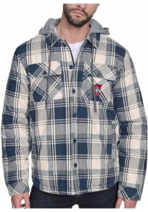 Cleveland Guardians Mens Navy Blue Fullback Medium Weight Jacket