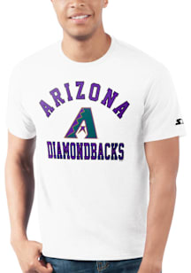 Starter Arizona Diamondbacks White Heart And Soul Short Sleeve T Shirt