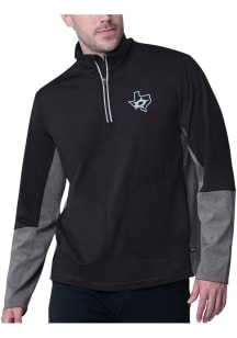 MSX by Michael Strahan Dallas Stars Mens Black Balance Long Sleeve Qtr Zip Pullover