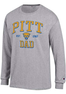 Champion Pitt Panthers Grey Est Date Dad Jersey Long Sleeve T Shirt
