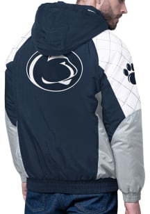 Starter Penn State Nittany Lions Mens All Time Pro Full Heavyweight Jacket - Navy Blue