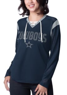 Dallas Cowboys Womens Icing Fashion Football Jersey - Navy Blue