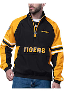 Starter Missouri Tigers Mens Black Prospect Half Zip Pullover Jackets