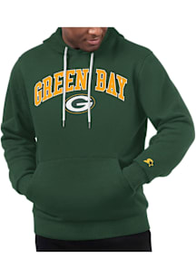 Starter Green Bay Packers Mens Green Arch Name Long Sleeve Hoodie