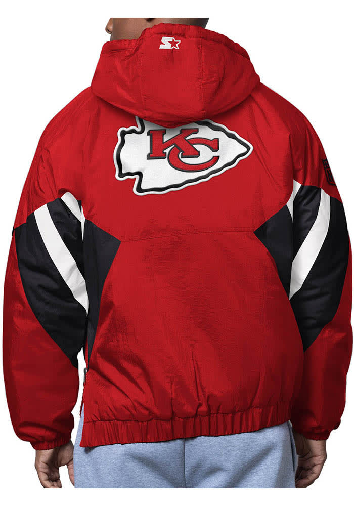 Starter Kansas City Chiefs Mens The Line Up Red Pullover Jackets