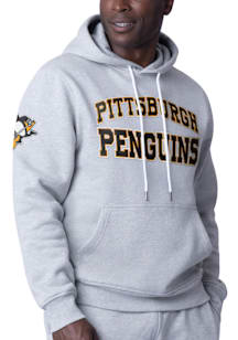 Starter Pittsburgh Penguins Mens Grey Huddle Fashion Hood