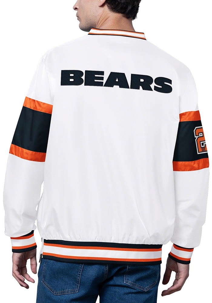 Starter Chicago Bears Mens Signal Caller White Pullover Jackets