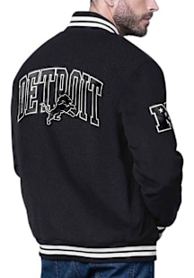Mens Detroit Lions Starter Mens Blackout Heavyweight Jacket - Black