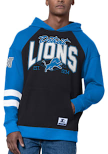 Starter Detroit Lions Mens Blue Interception Fashion Hood
