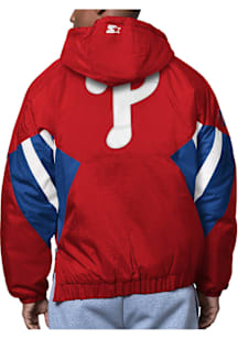Starter Philadelphia Phillies Mens Red The Line Up Pullover Jackets
