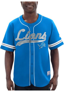 Starter Detroit Lions Mens Blue Line of Scrimmage Jersey