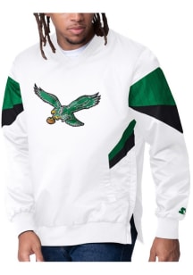 Starter Philadelphia Eagles Mens White Striker II Pullover Jackets